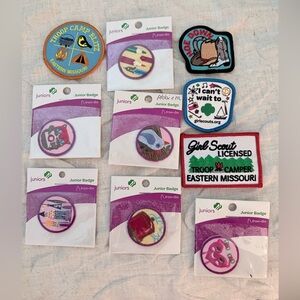 Girl Scout Junior Badges and Patches Set